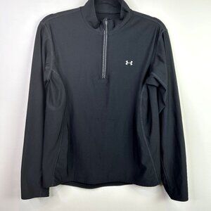 Under armour black mock neck zip up size medium‎